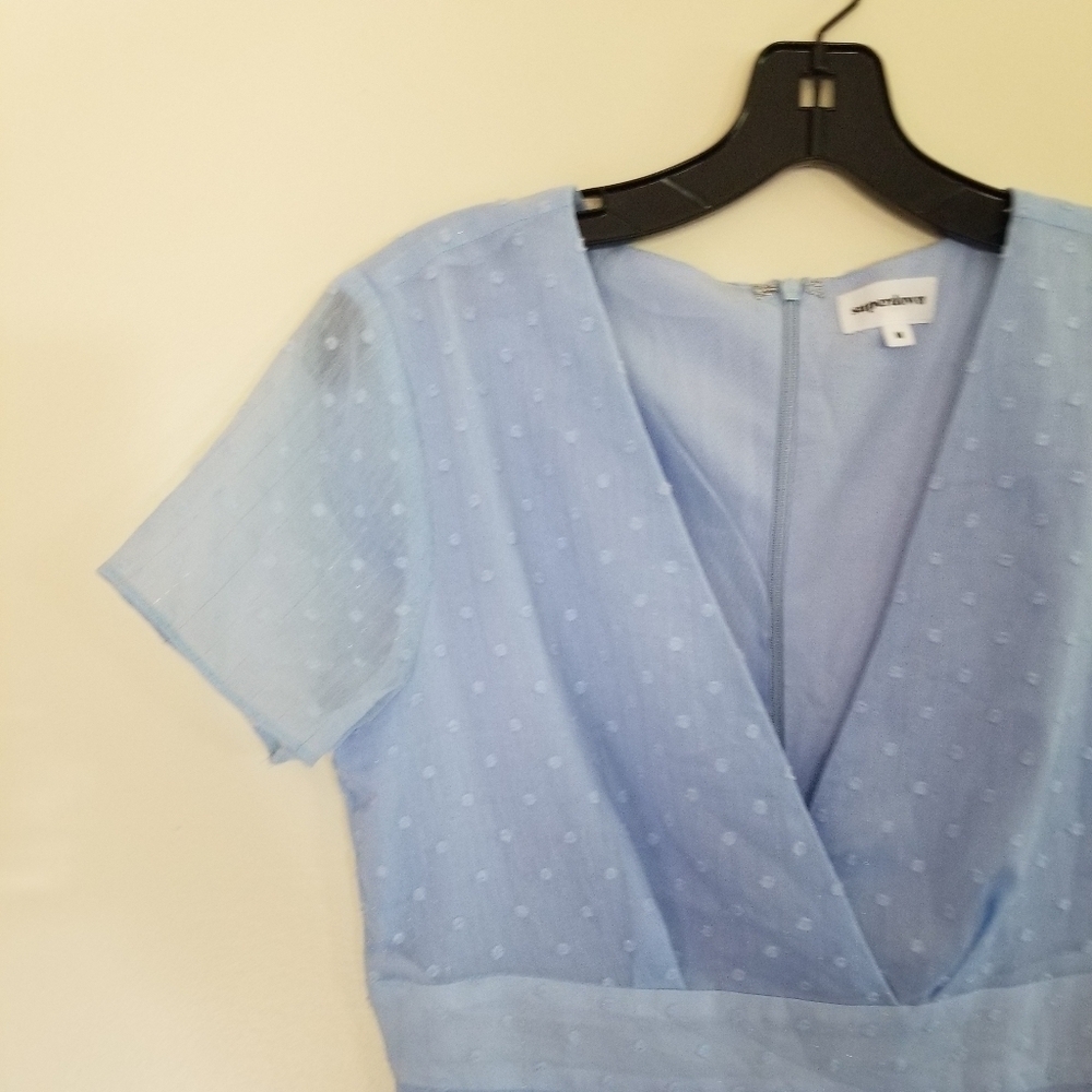 Superdown Bree Baby Powder Blue Mini Dress In EUC Size Medium Girlhood Dainty - Picture 4 of 11
